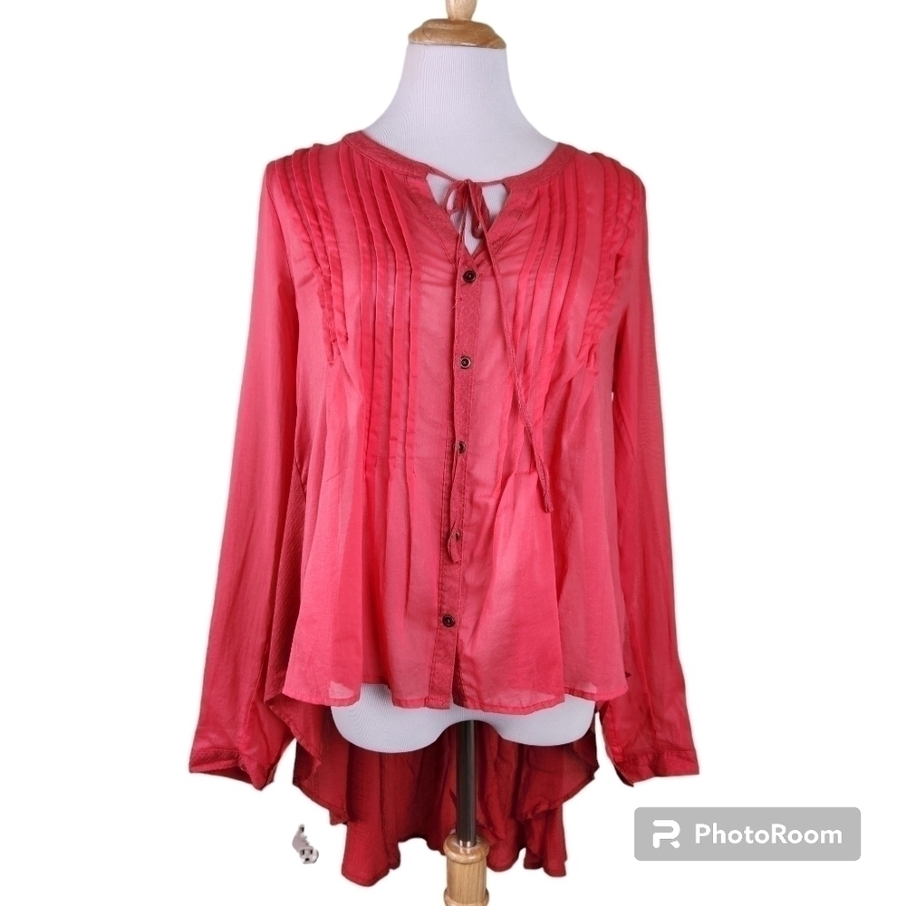 FREE PEOPLE Red shirt/tunic